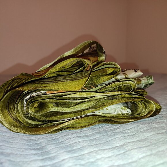 Silk Saree Sari Long Traditional 16 Feet Long Wrap Ethnic India Outfit Vintage - Picture 6 of 7